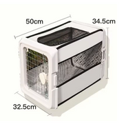 FoldablePlastic Dog Carrier Small and Medium Dogs Cats Pet Outgoing Box Portable and Breathable Oxford Cloth Wear-resistant Dog Bag
