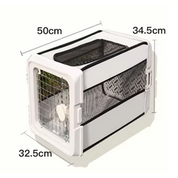 Foldable Dog Carrier - Portable Breathable Oxford Cloth Pet Carrier for Small & Medium Dogs Cats