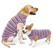 TUXTOOX Dog Recovery Suit, Breathable Anti-Licking Post-Surgery Onesie, Soft Stretch Wound Protective Clothing, Comfortable Cone Alternative with Open Back Design, Washable Recovery Wear for Small Medium Large Dogs