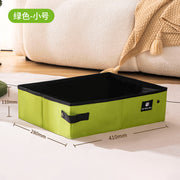 TUXTOOX Portable Foldable Cat Litter Box, Large Capacity Waterproof Travel Cat Toilet, 600D Leak-Proof Outdoor Litter Pan, Durable Easy-Clean Travel Cat Potty for Cats Up to 20 lbs