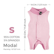 TUXTOOX Cat Recovery Suit, Soft Breathable Post-Surgery Onesie for Cats, Anti-Licking Wound Protective Clothing, Comfortable E-Collar Alternative with Toileting Opening for Spay Neuter Recovery