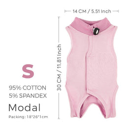 TUXTOOX Cat Recovery Suit, Soft Breathable Post-Surgery Onesie for Cats, Anti-Licking Wound Protective Clothing, Comfortable E-Collar Alternative with Toileting Opening for Spay Neuter Recovery