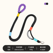 TUXTOOX Multi-Use Dog Leash, 150cm Shock-Absorbing Rope Lead with Soft Foam Handle, Anti-Pull Safety Lock Clip Pet Leash, Comfortable Durable Walking Training Rope for Small Medium Large Dogs