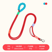 TUXTOOX Multi-Use Dog Leash, 150cm Shock-Absorbing Rope Lead with Soft Foam Handle, Anti-Pull Safety Lock Clip Pet Leash, Comfortable Durable Walking Training Rope for Small Medium Large Dogs