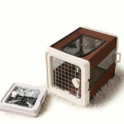 FoldablePlastic Dog Carrier Small and Medium Dogs Cats Pet Outgoing Box Portable and Breathable Oxford Cloth Wear-resistant Dog Bag