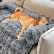 Luxurious Dog Couch Bed Washable Calming Dog Couch Cover Removable Couch Protector for Dogs Cats Waterproof Sofa Bed Pet Bed Mats for Couch Pet Couch Covers for Sofa