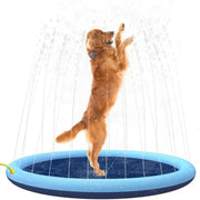 TUXTOOX Thickened Anti-Splash Pet Splash Pad â€?Adjustable Spray Height, Foldable Dog Water Mat | 100/150/170cm