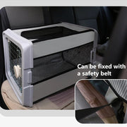 FoldablePlastic Dog Carrier Small and Medium Dogs Cats Pet Outgoing Box Portable and Breathable Oxford Cloth Wear-resistant Dog Bag