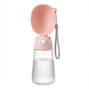 TUXTOOX Portable Dog Water Bottle 550ml | Leak-Proof Travel Pet Water Bottle with Built-in Bowl