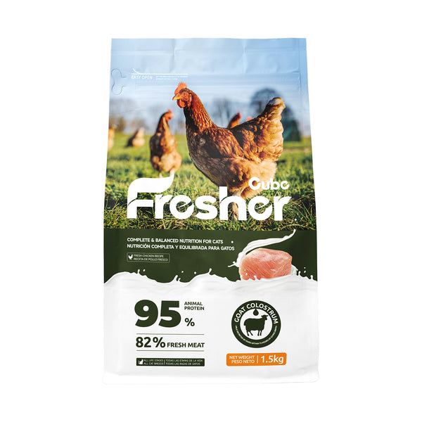 Cube Fresher Fresh Chicken & Goat Colostrum Cat Food 1.5kg