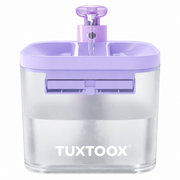 TUXTOOX Smart Wireless Pet Water Fountain, Battery Operated Quiet Drinking Water Dispenser 74.4oz / 2.2L, Cordless Water Bowl for Cats, Dogs & Multi-Pet Household