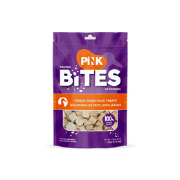 Pink Bites Cats and Dogs Treat - Freeze Dried Duck Recipe 60g