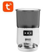 4L Automatic Pet Feeder Automatic Cat Feeder Dry Food with Timer, 2.4GHz WiFi Pet Feeding App Control Detachable Easy Clean Daily