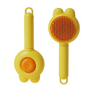 TUXTOOX Self-Cleaning Slicker Pet Grooming Brush for Cats & Dogs | One Click Anti-Shedding Hair Brush