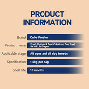 Cube Fresher Fresh Chicken & Goat Colostrum Dog Food 1.5kg