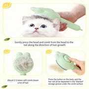 TUXTOOX Self-Cleaning Slicker Pet Grooming Brush for Cats & Dogs | One Click Anti-Shedding Hair Brush