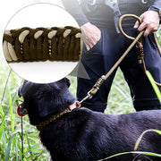 6FT Handcrafted Braided Paracord Dog Leash â€?Heavy-Duty Comfort Padded Leash for Outdoor Adventures