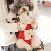 Breathable Denim Dog Carrier Backpack – Adjustable Pet Front Carrier for Small Dogs (1-10kg) Mall Trips, Commutes & Outdoor Fun!