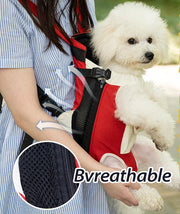 Breathable Denim Dog Carrier Backpack – Adjustable Pet Front Carrier for Small Dogs (1-10kg) Mall Trips, Commutes & Outdoor Fun!