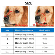 Breathable Reflective Dog Muzzle – Adjustable Soft Plastic Basket Muzzle for Small to Large Dogs