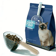 TUXTOOX Pet Food Measuring Scoop with Bag Clip | BPA-Free 2-in-1 Portion Control Tool
