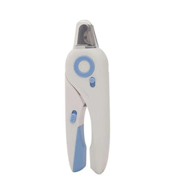 Pet Nail Clipper with LED Light - Stainless Steel 2-in-1 Trimmer & File - Splash Proof